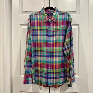 Ralph Lauren Multicolor Plaid Button Down Shirt